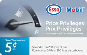 Esso Save 5 Cents Gift Card