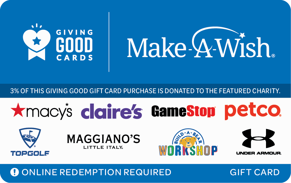 Giving Good – Make a wish Gift Card